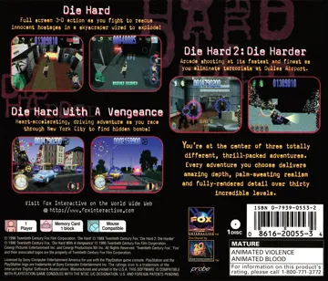 Die Hard Trilogy (US) box cover back